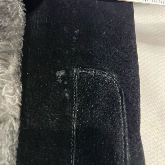 Vtg 90s Steve Madden Leather Bomber Jacket Faux Fur Lined Coat‎ Black Women’s - Picture 6 of 14